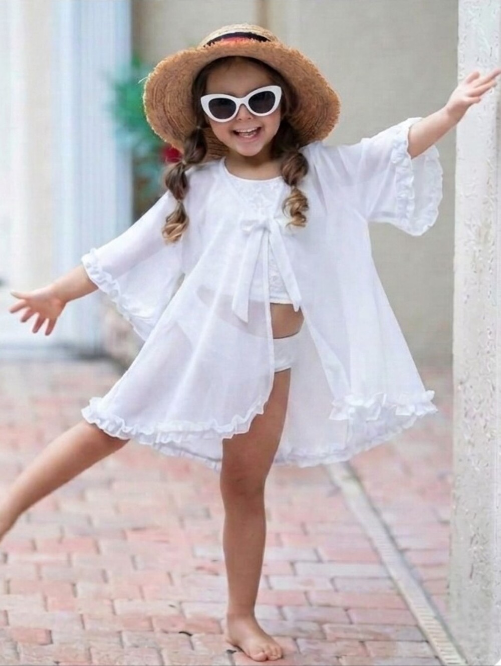 MIA BELLE GIRLS Sea For Yourself Caftan Cover Up